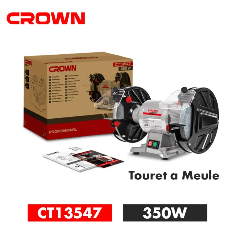 Touret a meule Crown | CT13547 / 350w 200mm
